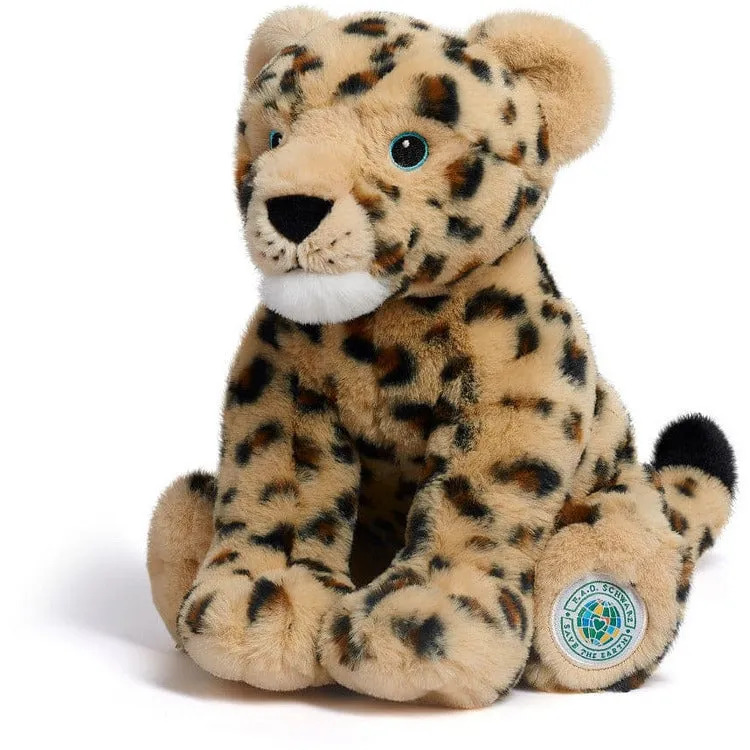 10" Planet Love Recycled Bottle Toy Plush Amur Leopard