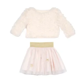 Aaliyah Fur Skirt Set