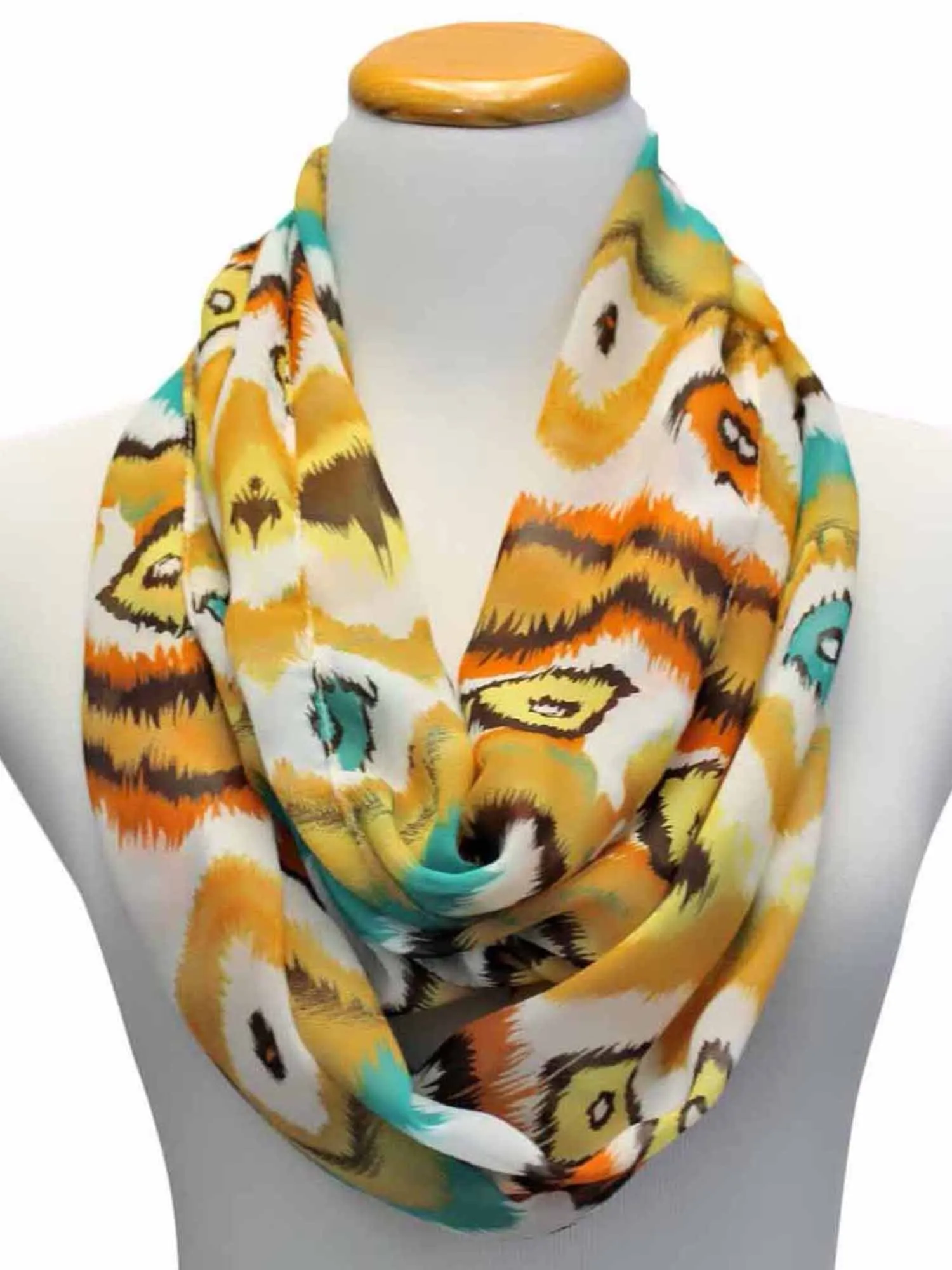 Abstract Print Infinity Scarf