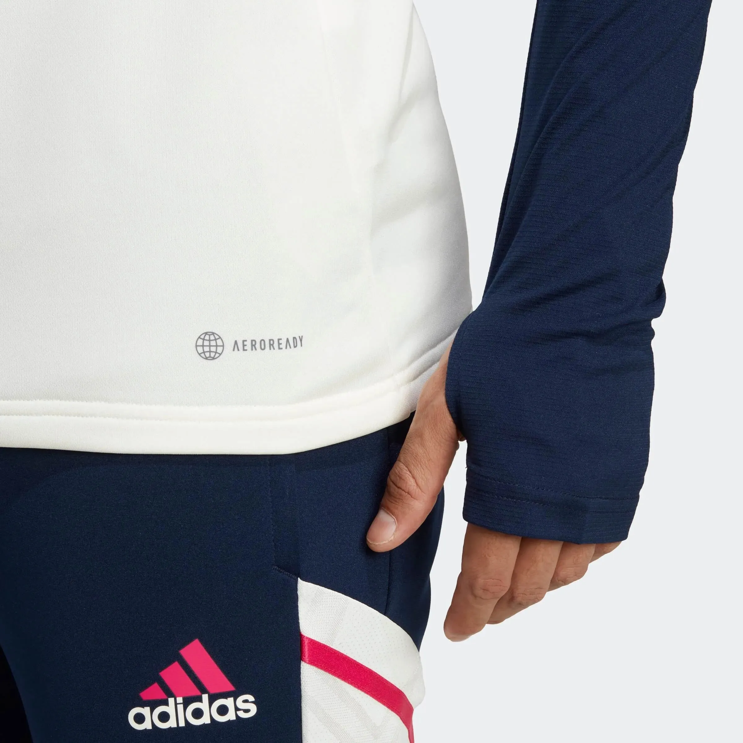 adidas 2023 Arsenal Condivo 22 Training Top - Off White-Collegiate Navy