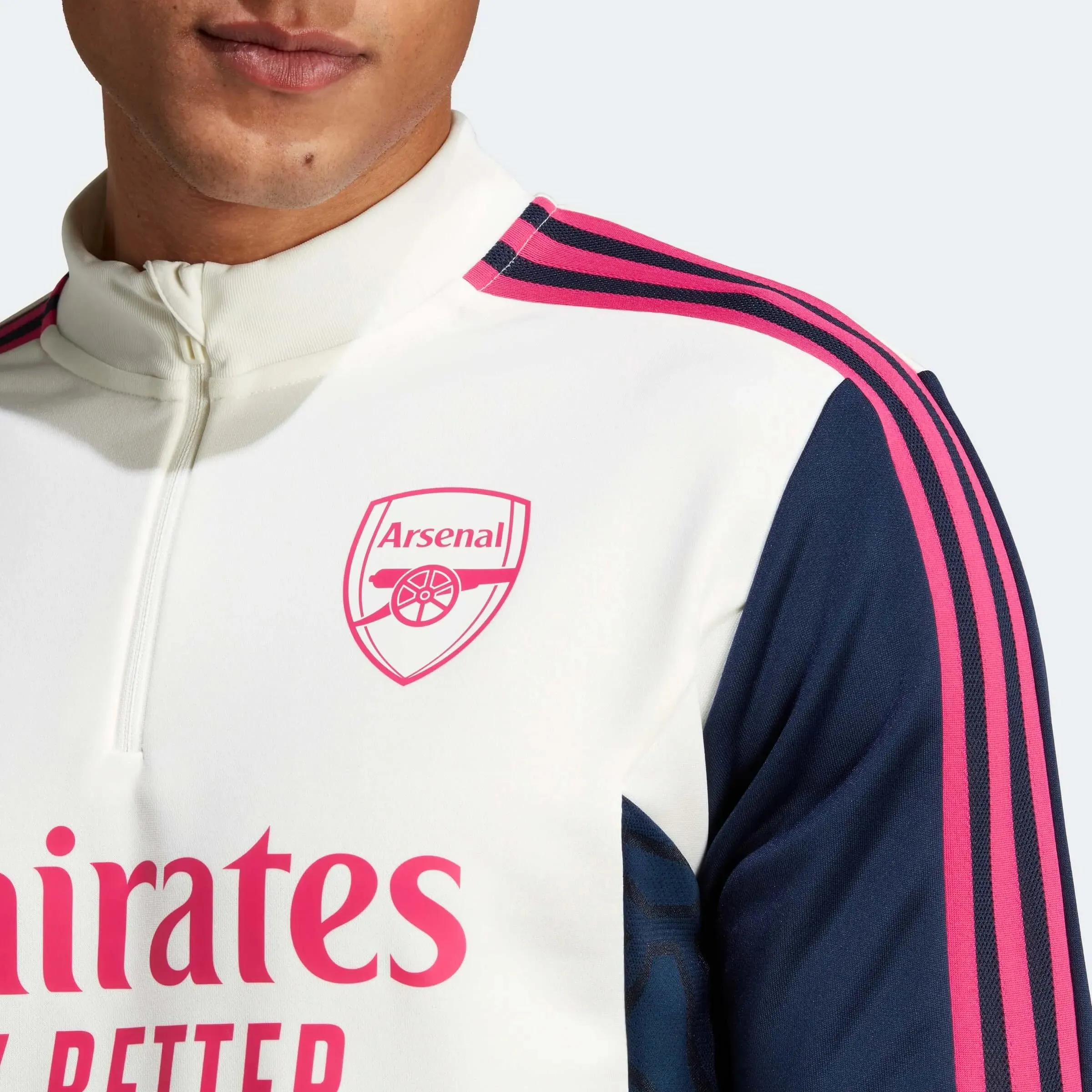 adidas 2023 Arsenal Condivo 22 Training Top - Off White-Collegiate Navy