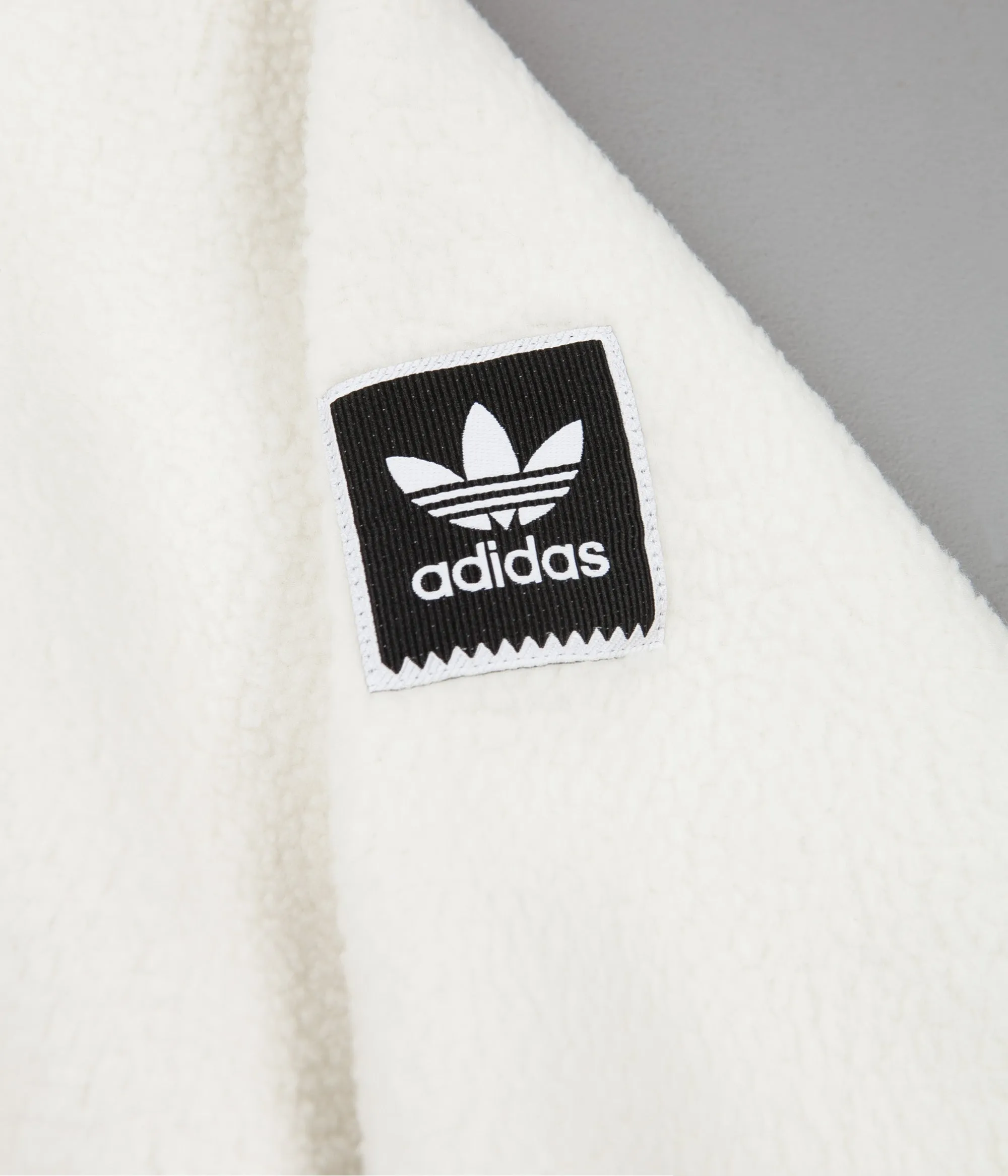 Adidas Sherpa Full Zip Jacket - Cream White / Collegiate Orange / Hi-Res Blue / Carbon