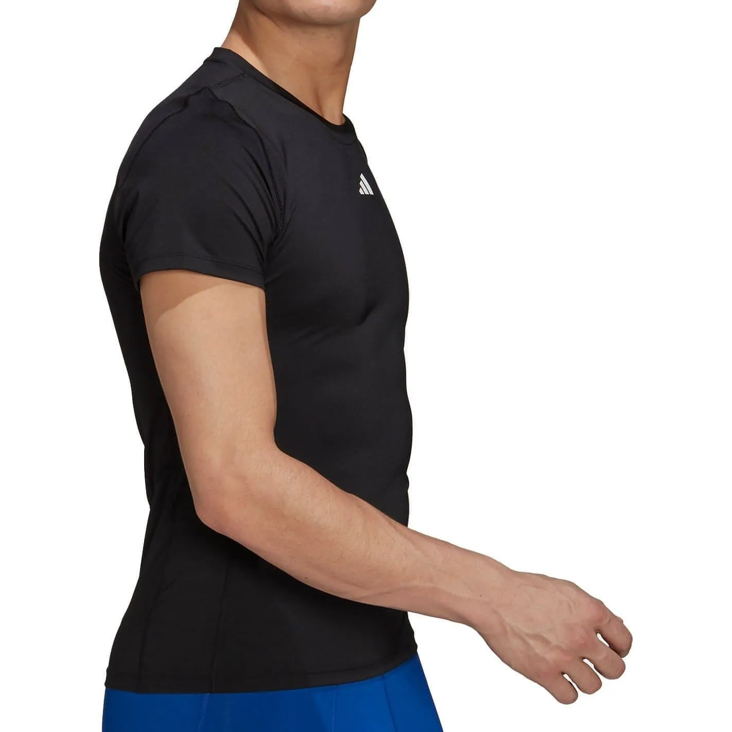 adidas Tech Fit Short Sleeve Mens Training Top - Black