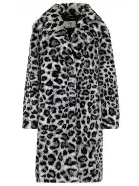 Alberta Ferretti Faux Fur Leopard Printed Coat