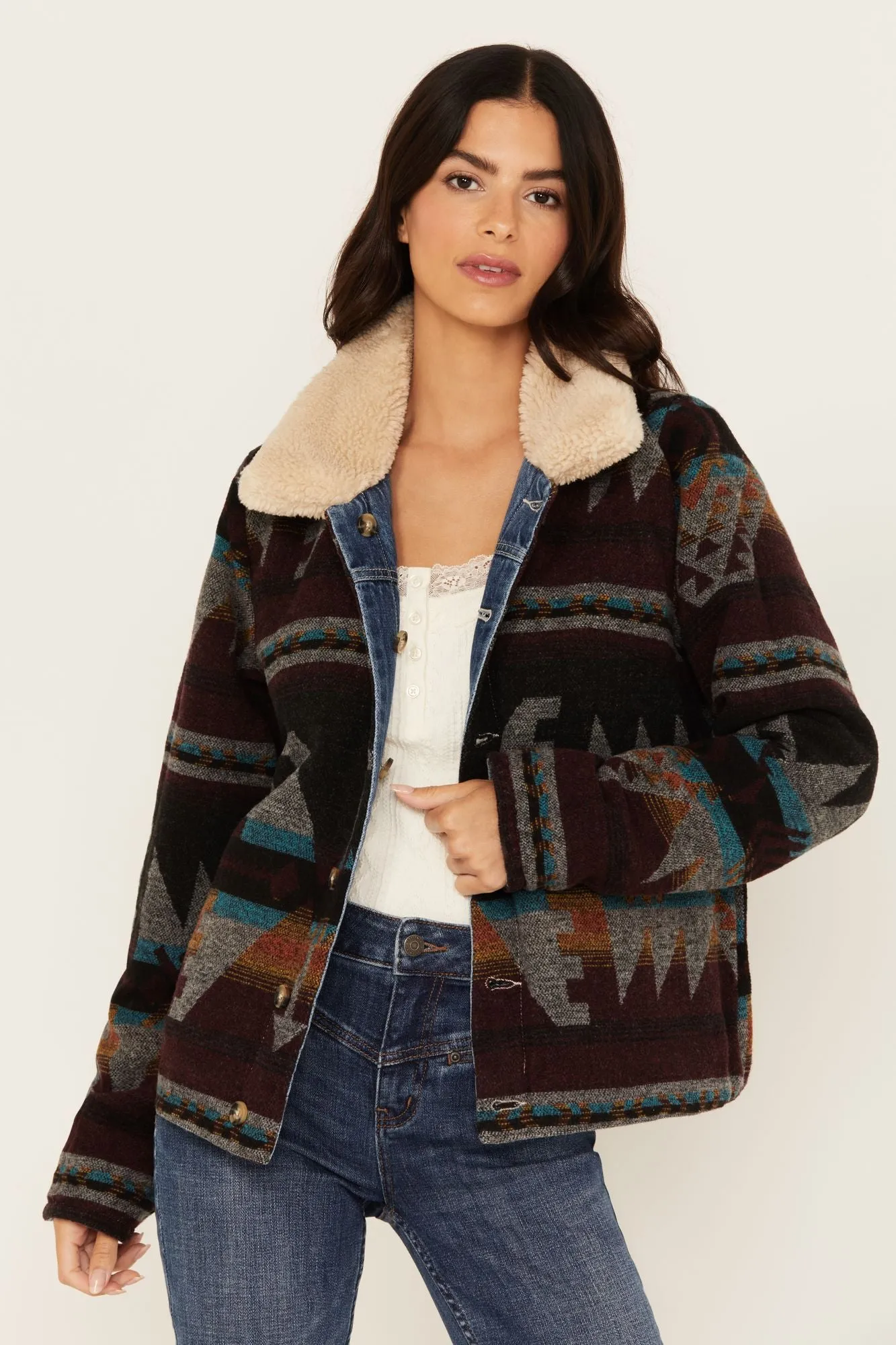 Alcott Reversible Denim / Blanket Jacket