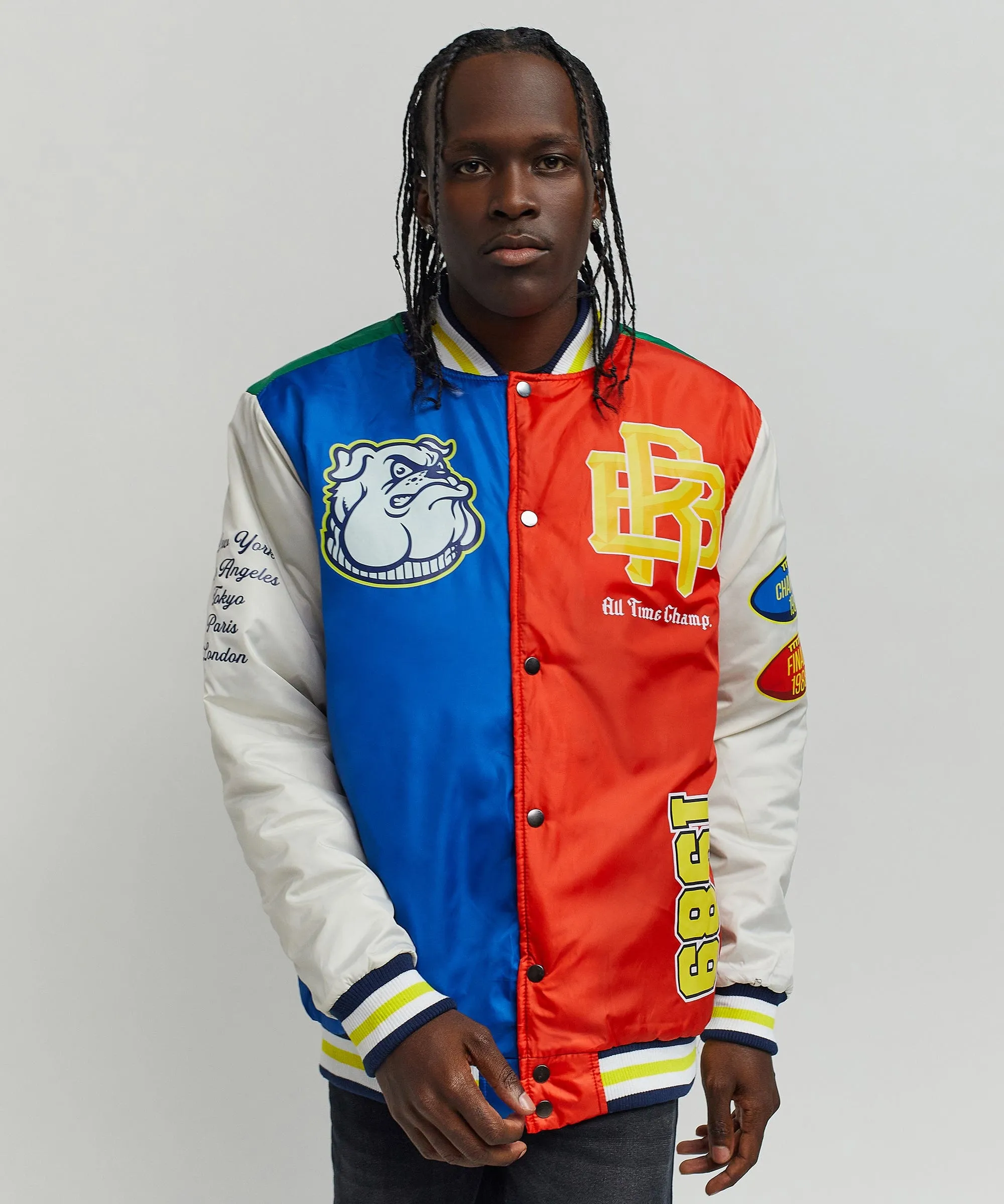 All Time Champ Nylon Bomber Varsity Jacket