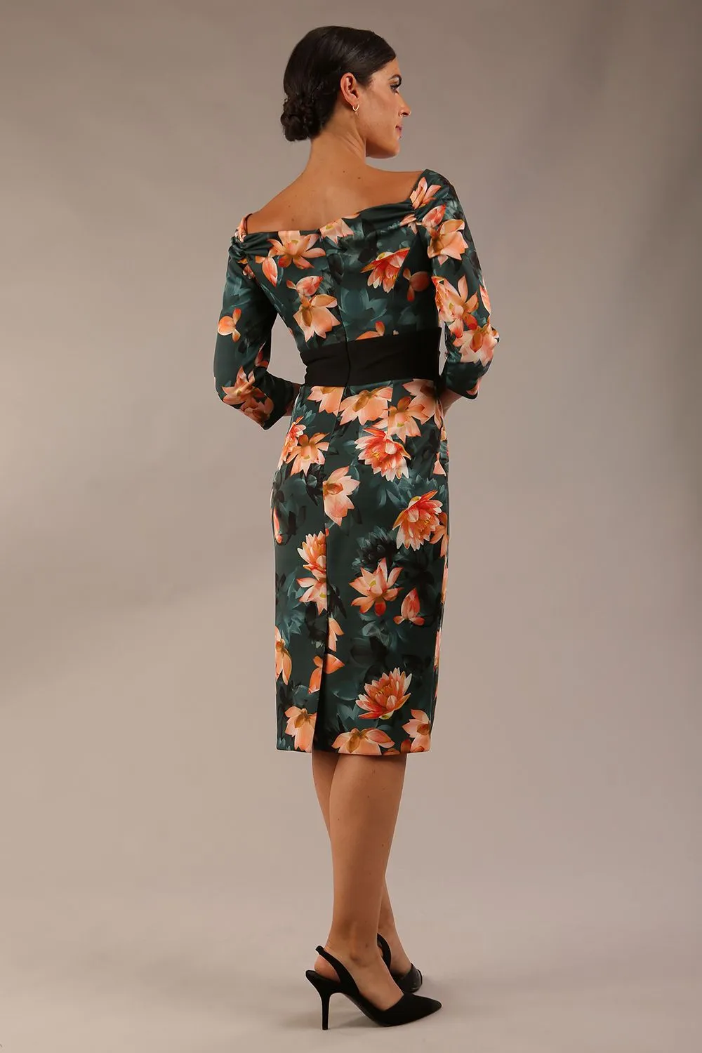 Alpa Wide Band Printed Dress