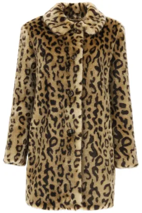 A.P.C. Dolly Faux Leopard Fur Coat