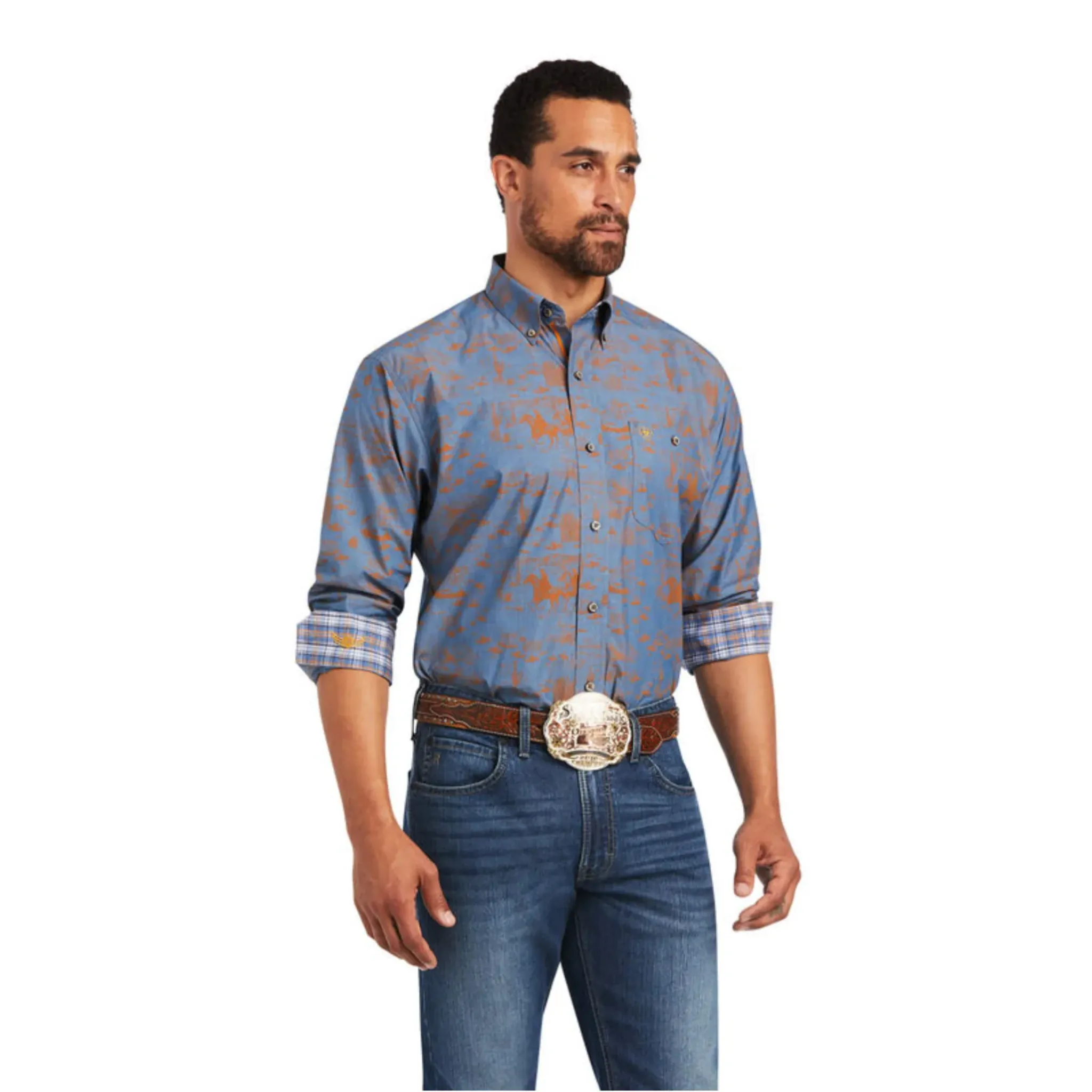 ARIAT MEN'S RELENTLESS CORDAGE LONGSLEEVE SHIRT - 10040711