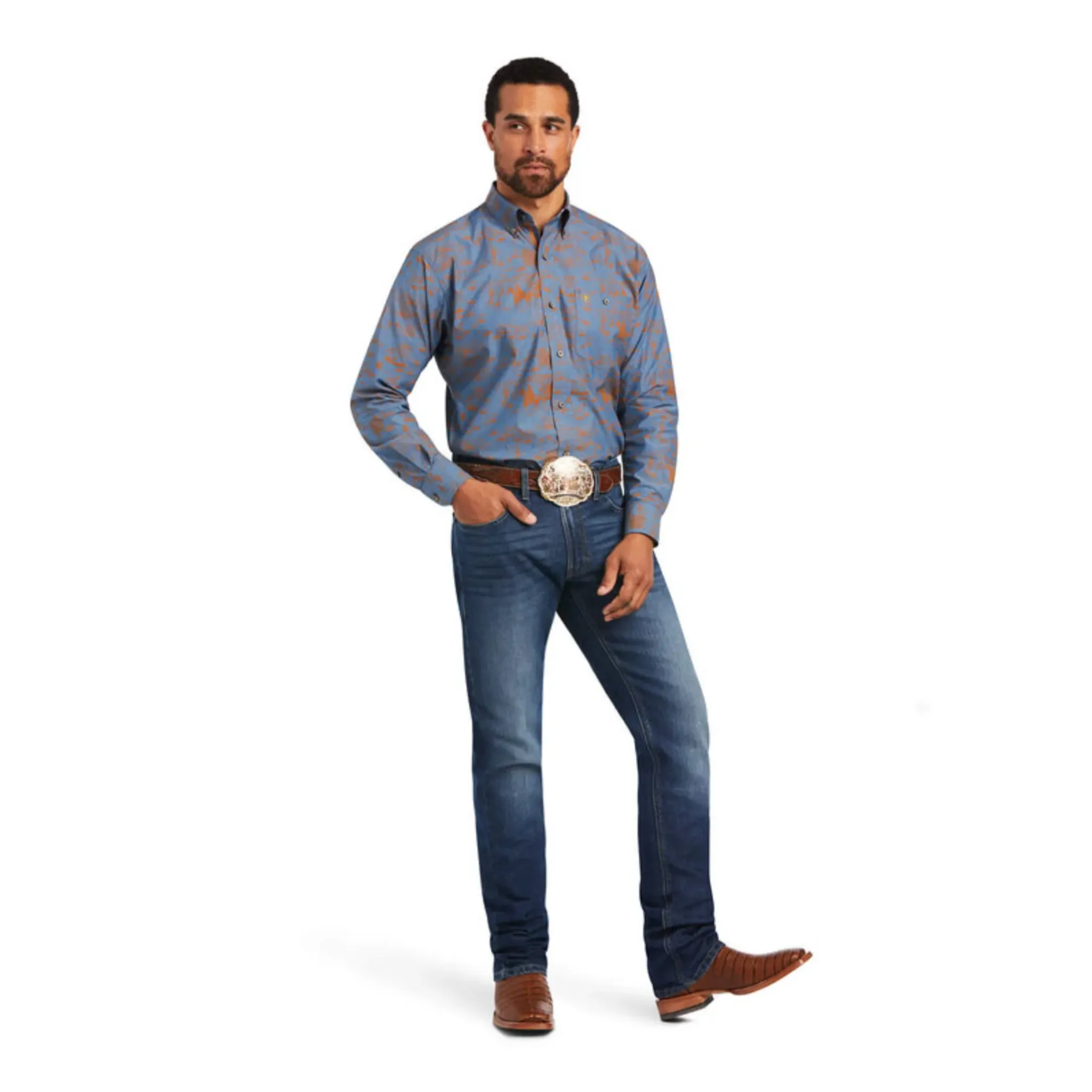 ARIAT MEN'S RELENTLESS CORDAGE LONGSLEEVE SHIRT - 10040711