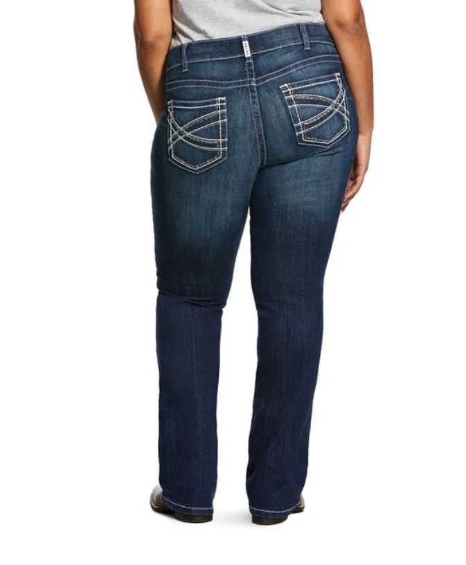 Ariat R.E.A.L. Mid Rise Stretch Entwined Boot Cut Jean