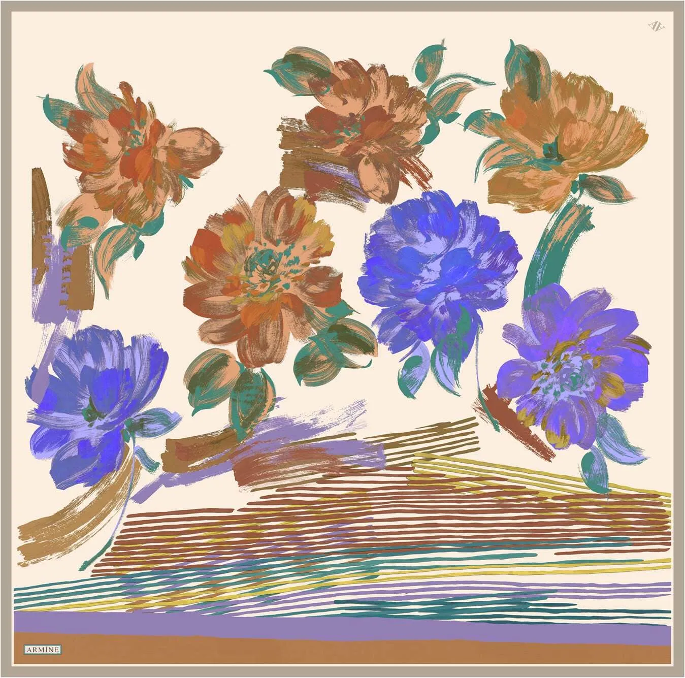 Armine Estelle Floral Silk Scarf #4