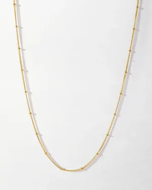 Ball Chain Necklace - Gold