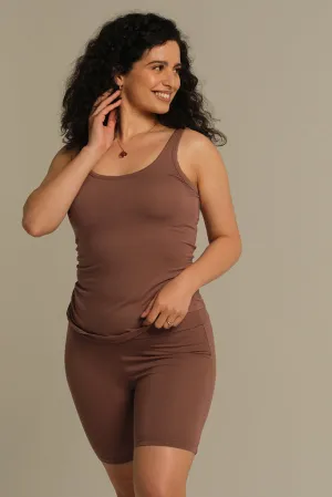 Bamboo Scoop Singlet - Mousse