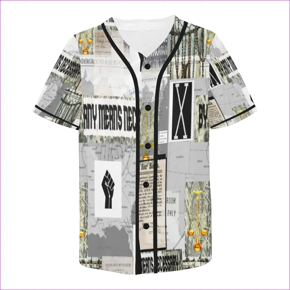 B.A.M.N - By Any Means Necessary Clothing 2 Men's Baseball Jersey