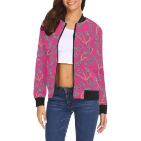 Beaded Lemonade Bomber Jacket for Women