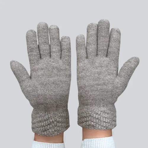 Beige Alpaca Gloves