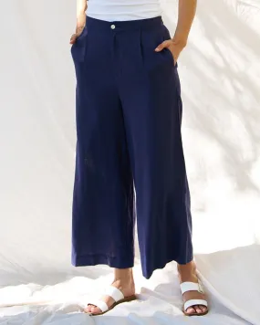 Betty Basics Aspen Palazzo Pant - Navy