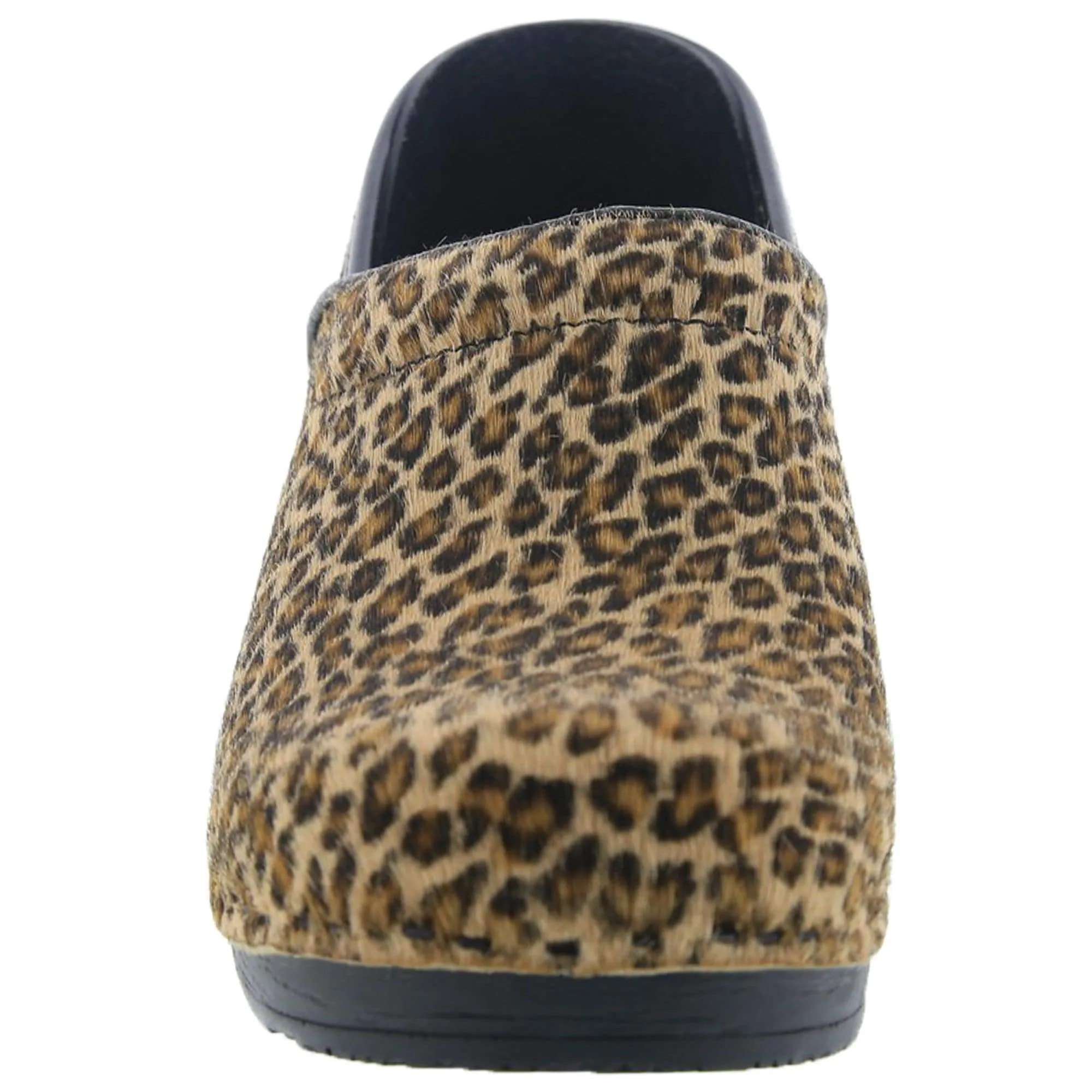 BJORK PROFESSIONAL Safari Collection Leather Clogs in Leopard