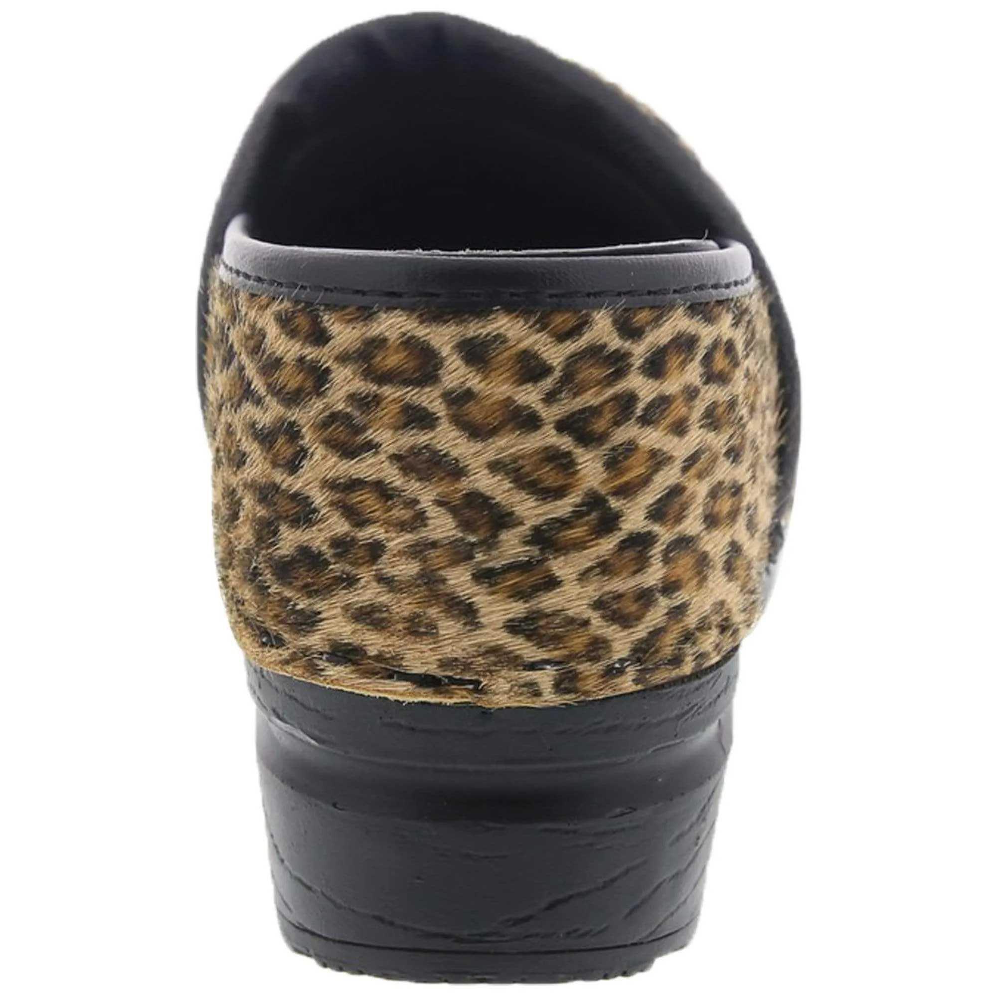 BJORK PROFESSIONAL Safari Collection Leather Clogs in Leopard