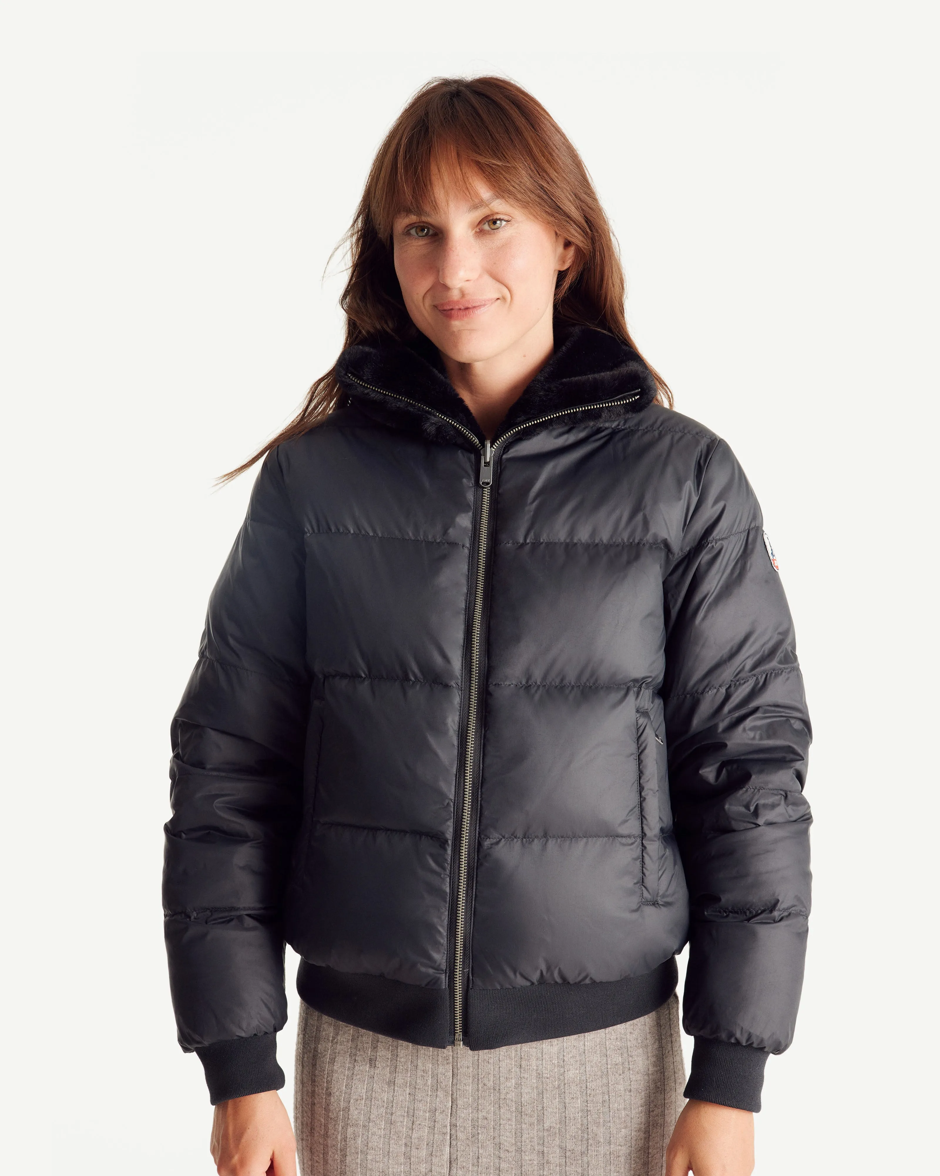 Black Gala Grand Froid reversible puffer jacket