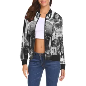 BLACK PANTHER PARTY All Over Print Bomber Jacket for Women