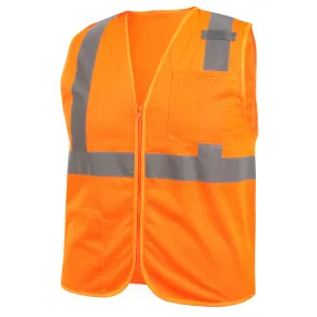 Black Stallion Class 2 Standard Polyster Hi-Vis Safety Vest (Orange) - VS2020-OR