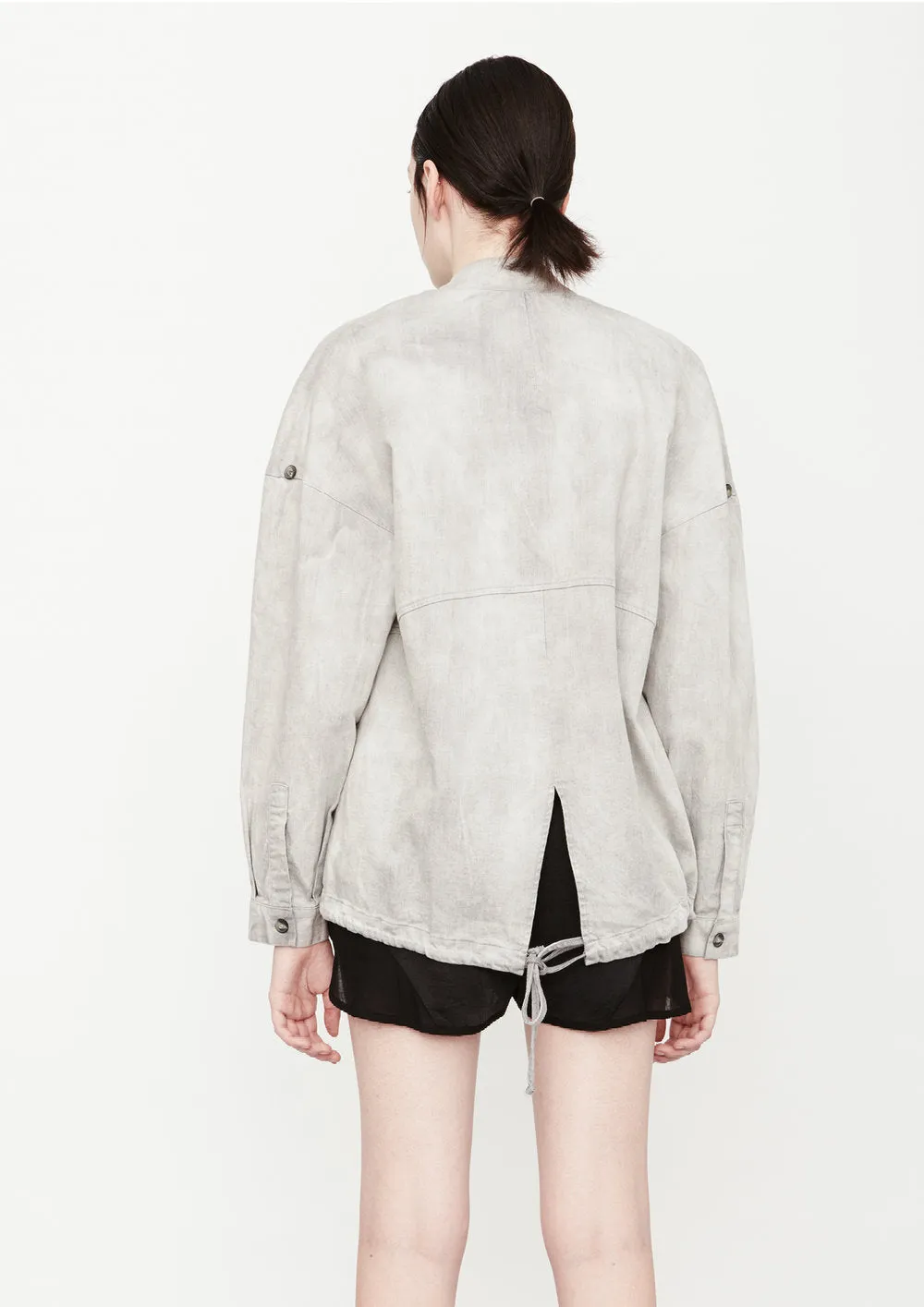 BOMBER JACKET - DENIM light grey washed