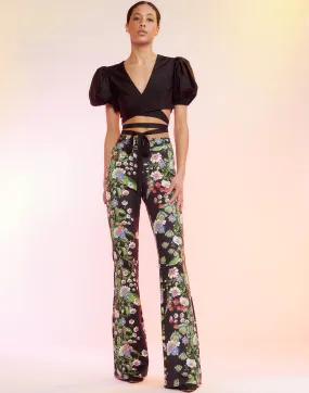 Bonded Fit and Flare Pants