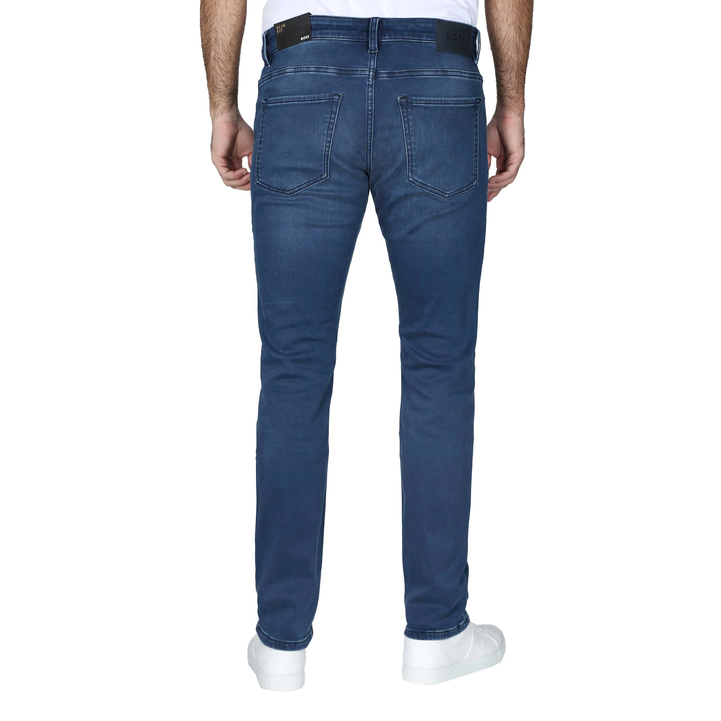 BOSS Delaware3-1 Jean in Mid Blue Denim