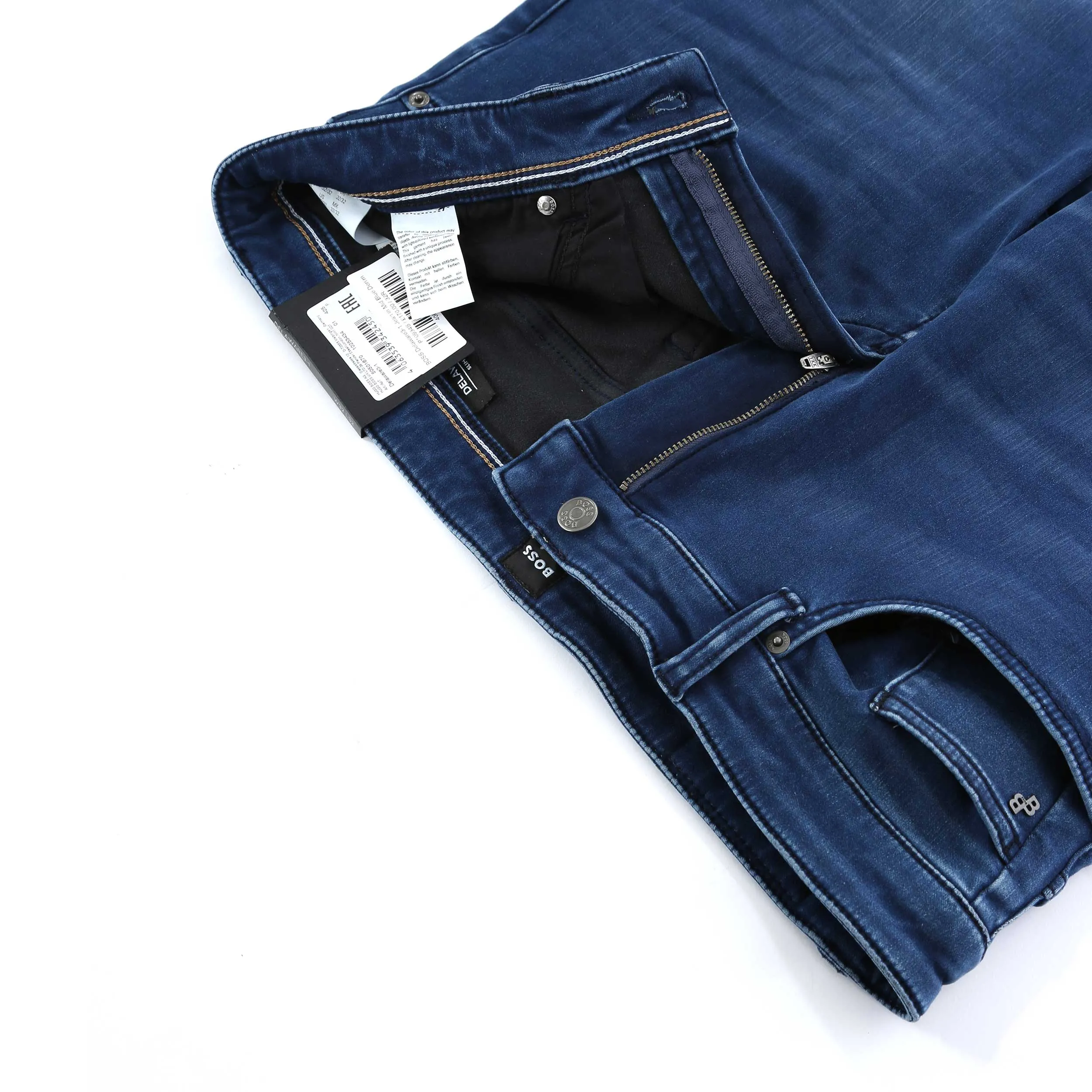 BOSS Delaware3-1 Jean in Mid Blue Denim