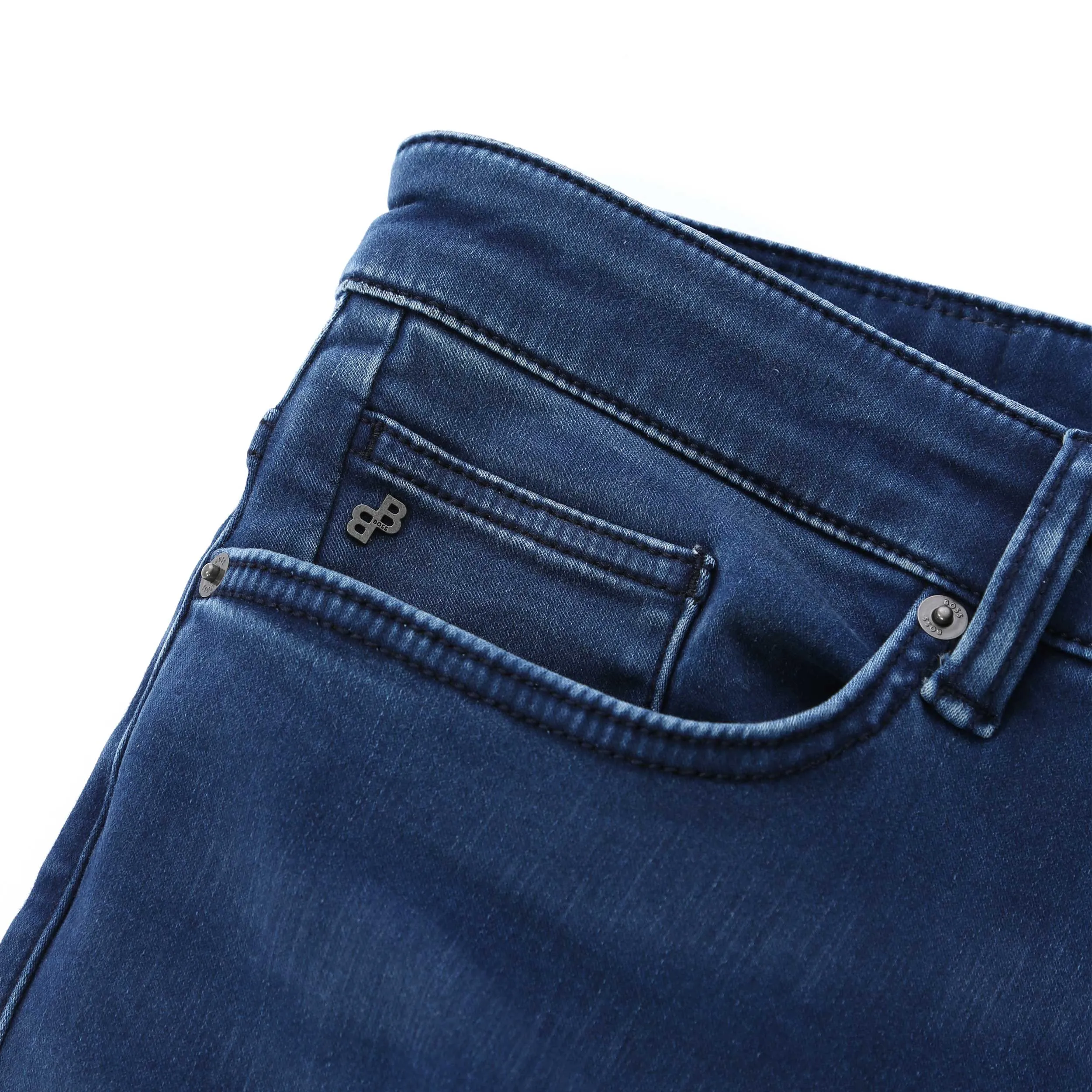 BOSS Delaware3-1 Jean in Mid Blue Denim