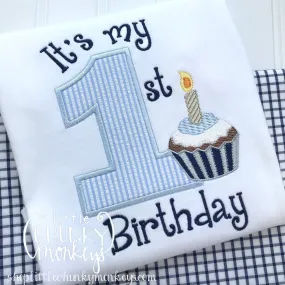 Boy Shirt - Cupcake Birthday Shirt