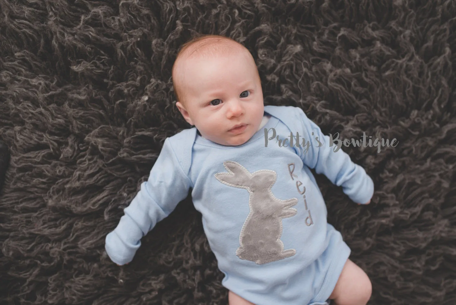 Boys Easter Bunny Shirt -- Easter Bunny shirt personalized-- Boy Easter Bunny shirt or Bodysuit -- Boys T Shirt --