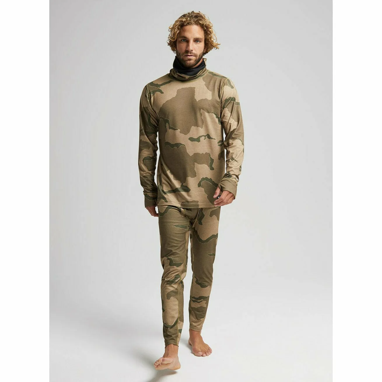 Burton Mens Midweight Base Layer Pant-Barren Camo