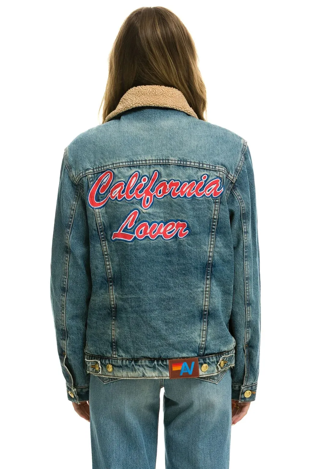 CALI LOVER RANCH SHERPA DENIM JACKET - VINTAGE