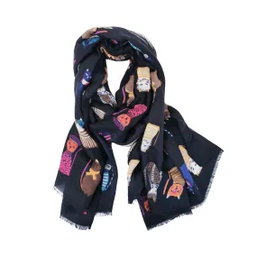 Cappy Cat Scarf - Midnight