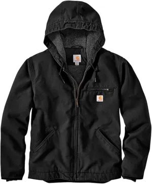 Carhartt Relaxed Fit Washed Duck Sherpa-Lined Jacket Men's