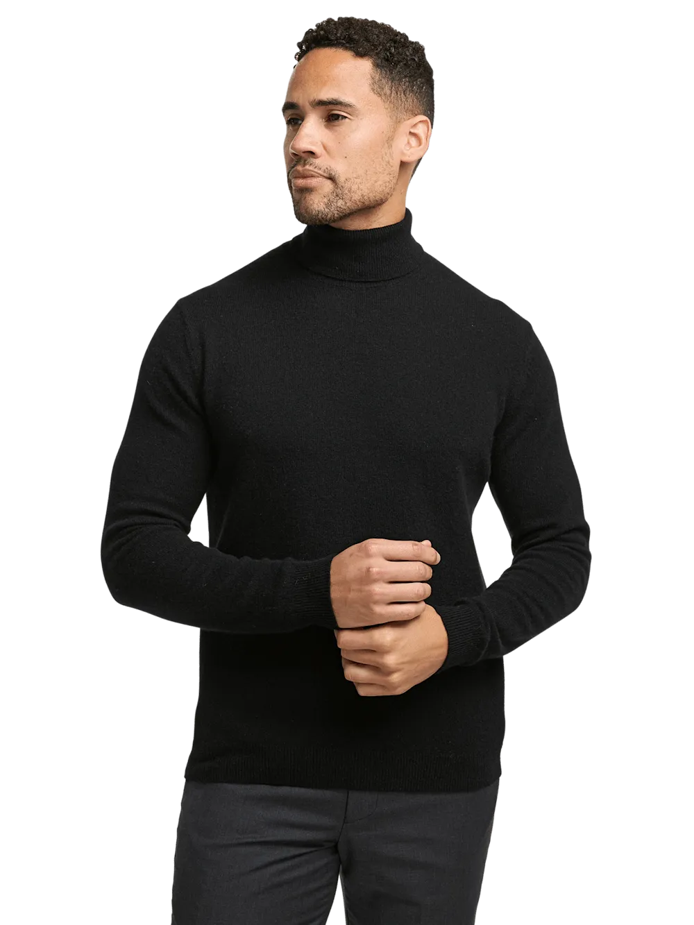 Cashmere Turtleneck Sweater - Black