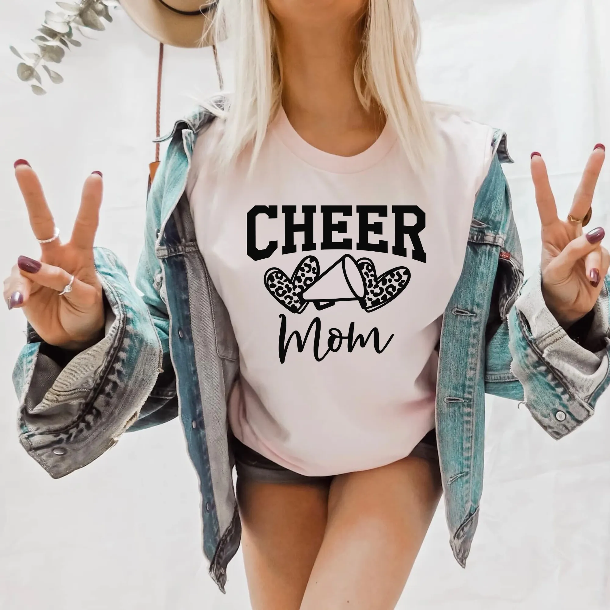 Cheer Mom Leopard Print Shirt | Cheer Mama Shirt