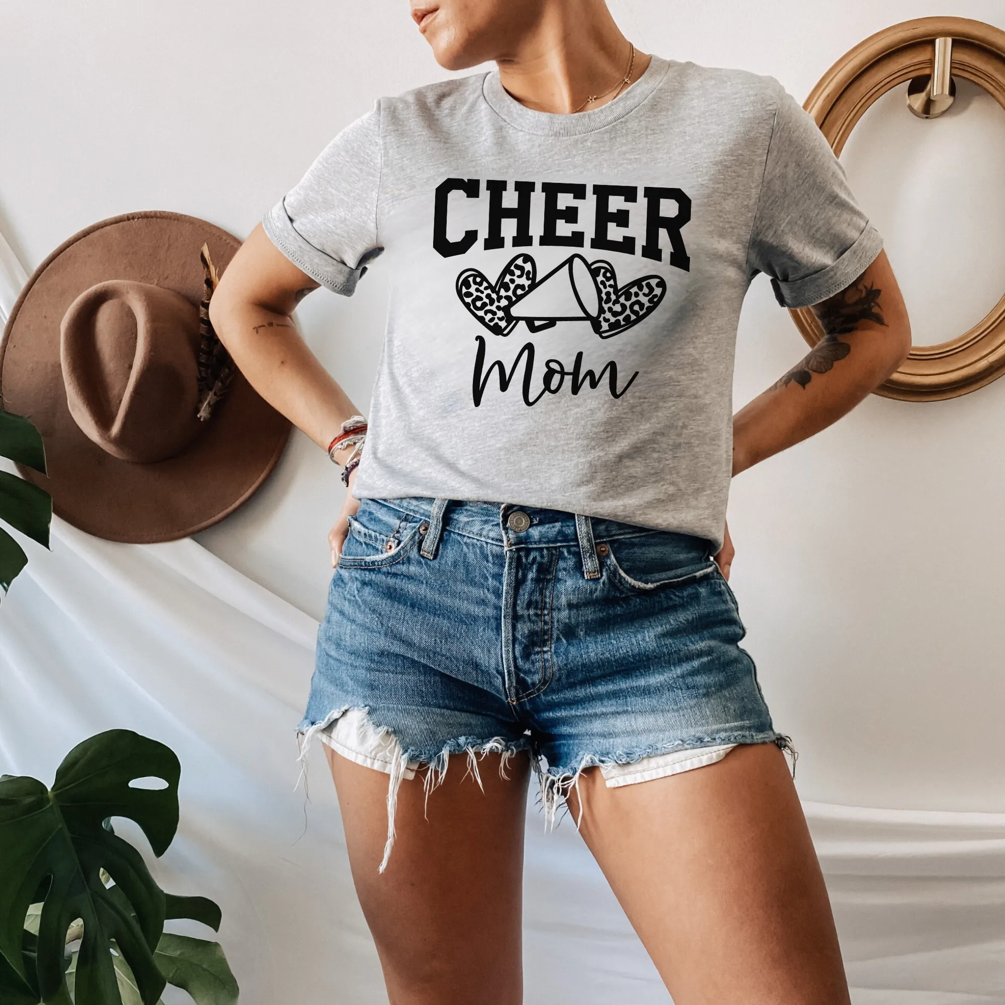 Cheer Mom Leopard Print Shirt | Cheer Mama Shirt