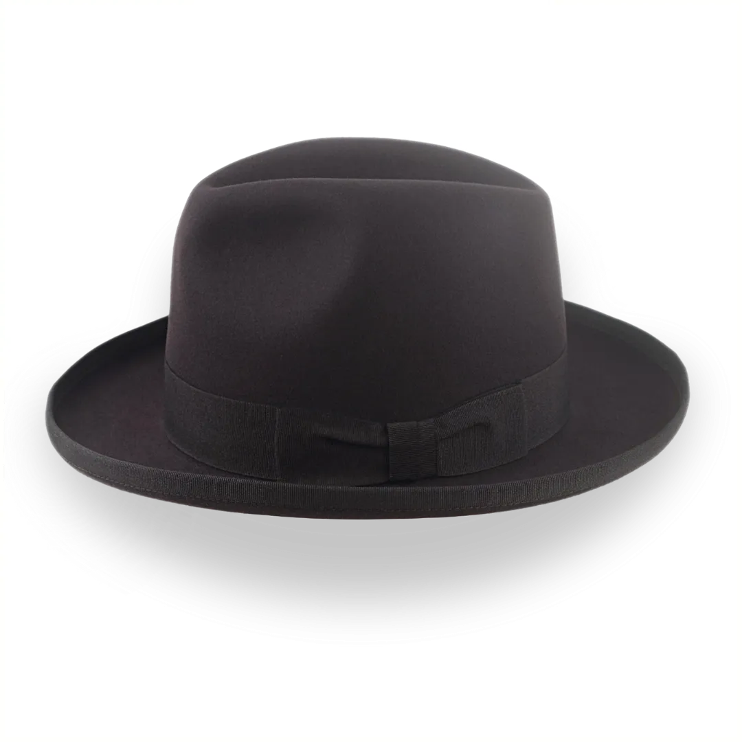 Chocolate Brown Homburg Hat Fedora | The Astir