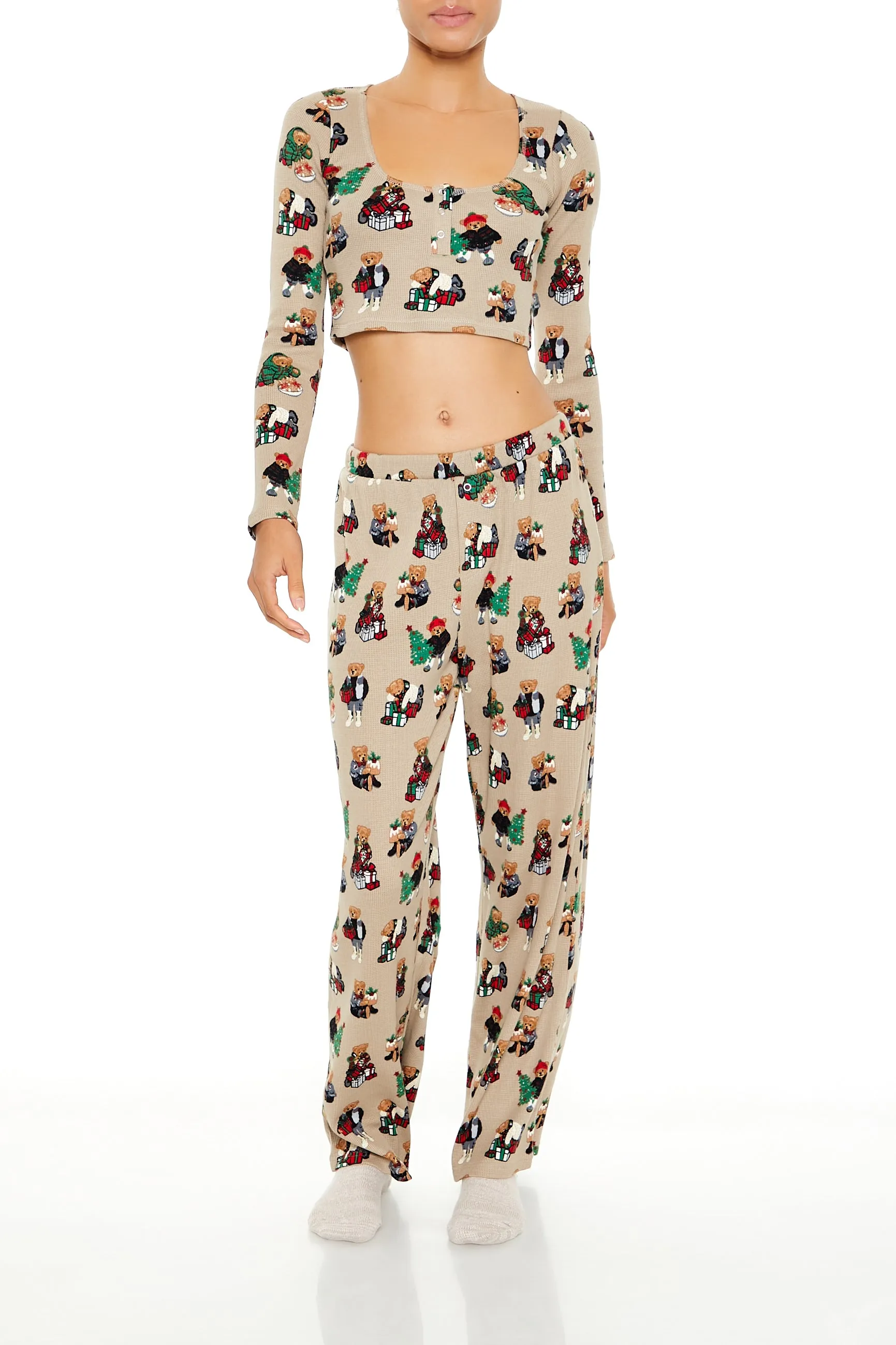 Christmas Teddy Bear Pajama Pant