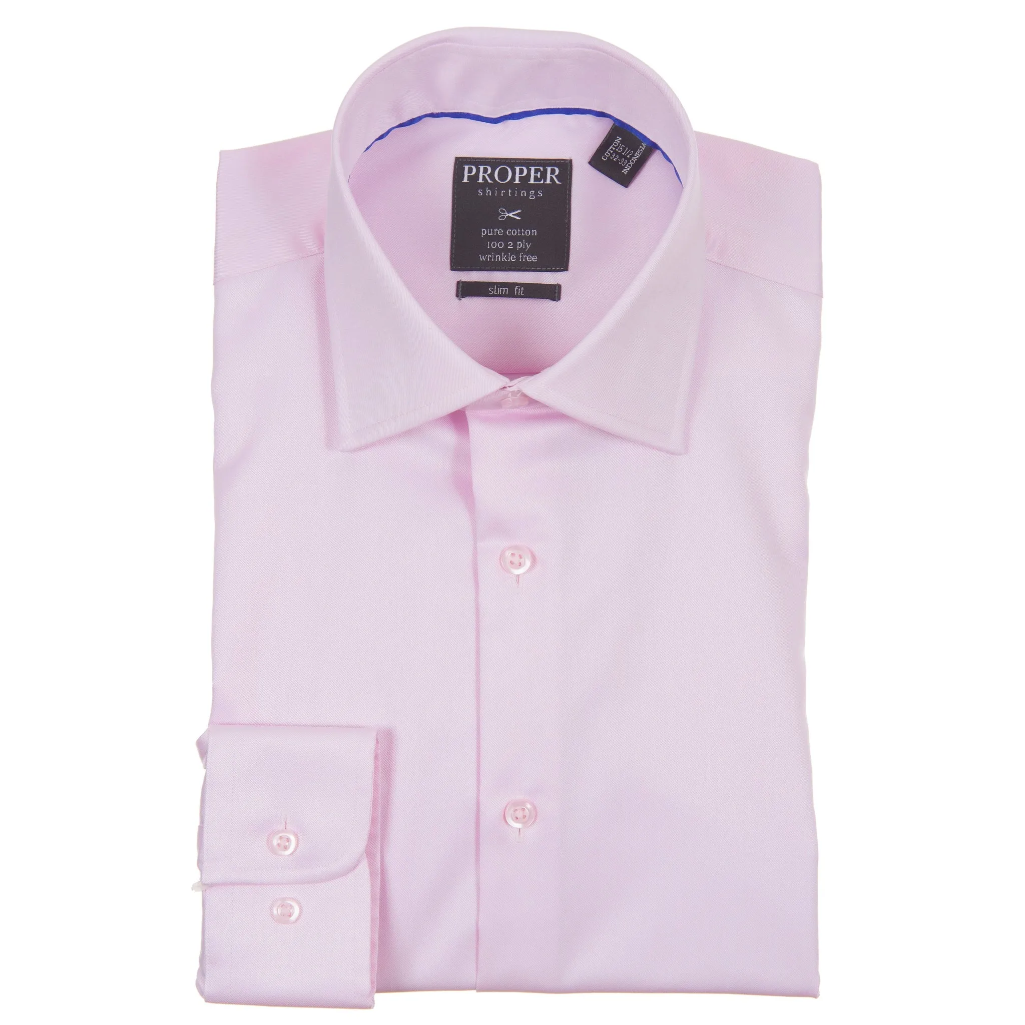 CHRISTOPHER LENA: Contemporary Fit Men's Dress Shirt- Pink