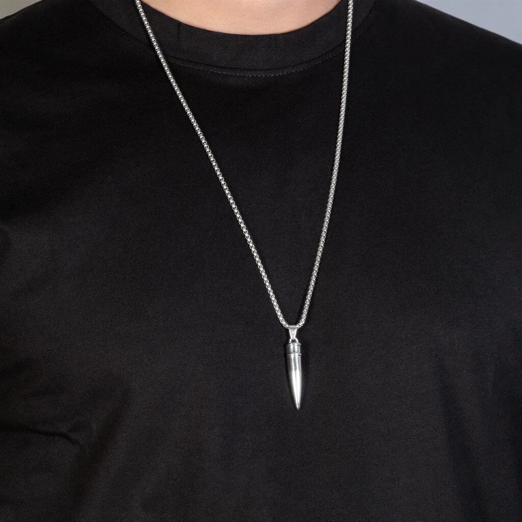 Classic Bullet Pendent With Chain