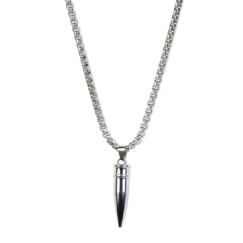 Classic Bullet Pendent With Chain