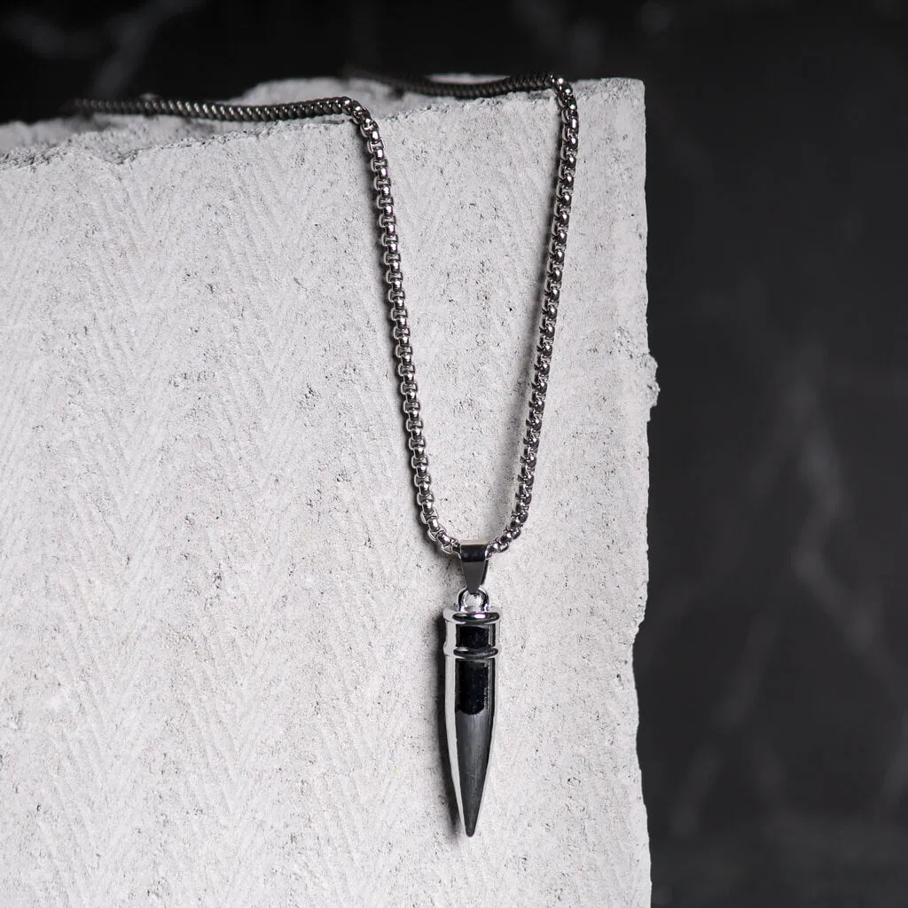 Classic Bullet Pendent With Chain