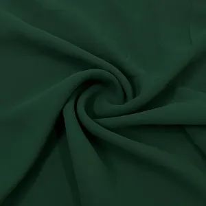 Classic Dark Green Solid Georgette Fabric