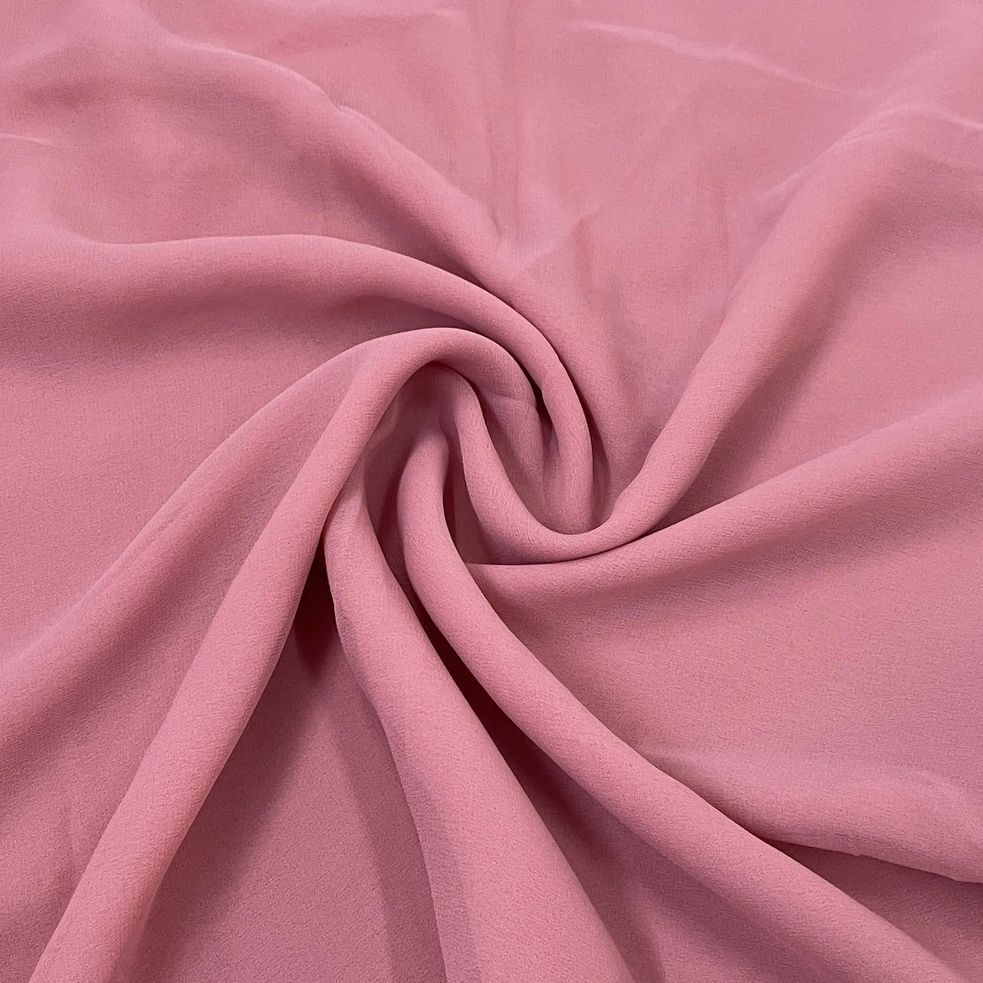 Classic Peach Pink Solid Georgette Fabric