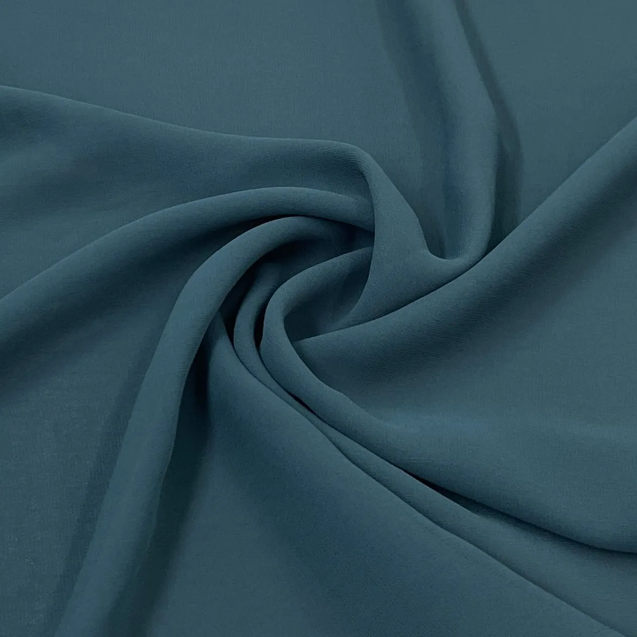 Classic Teal Green Solid Georgette Fabric